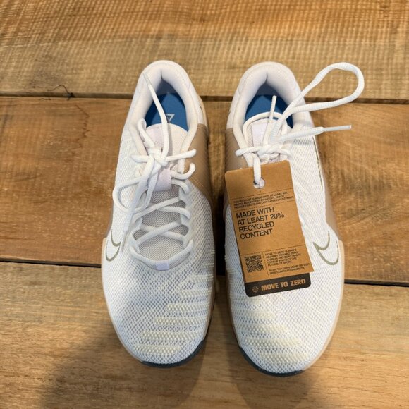Nike Womens Metcon 9 'White Metallic Gold Sanddrift' NEW Size 10 - Picture 12 of 14